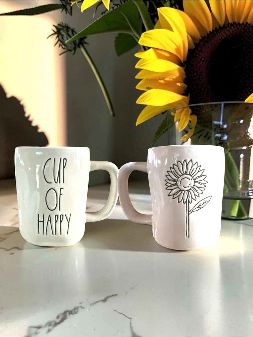 Double-sided Cup of Happy l Rae Dunn Artisan Collection l EUC